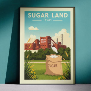 Oude Sugar Land Texas Poster