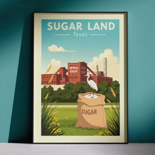 Oude Sugar Land Texas Poster