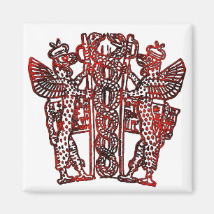 Oude Sumerische Caduceus Magneet