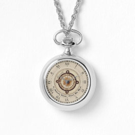 Oude Sundial Latin Do No Harm Quote Ketting