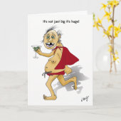 Oude super man verjaardag sociale zekerheid kaart (Gele Bloem)