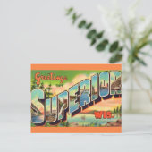 Oude Superieur WI Groet Ansichtkaart Briefkaart (Staand voorkant)