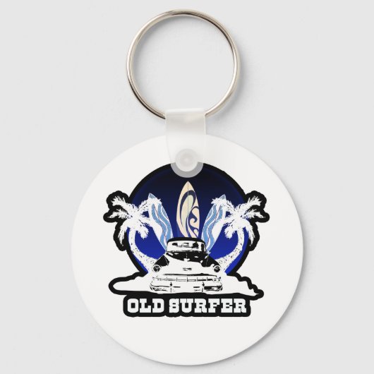 Oude Surfer Sleutelhanger (Voorkant)