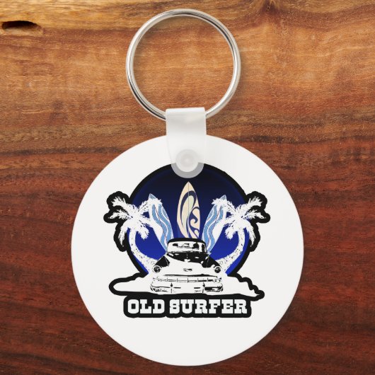 Oude Surfer Sleutelhanger (Voorkant)