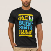 Oude surfers (man) t-shirt (Voorkant)