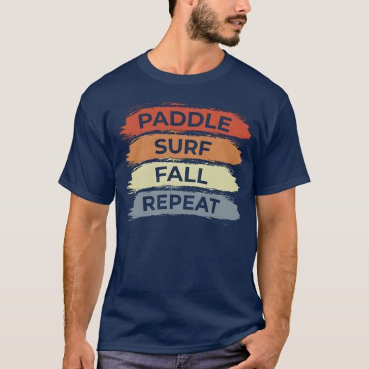 Oude surfquote jongen t-shirt (Voorkant)