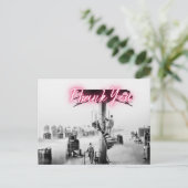 Oude Surrealistische Stadsscène Dank Je Briefkaart (Staand voorkant)