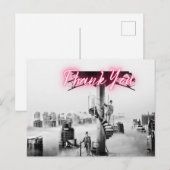 Oude Surrealistische Stadsscène Dank Je Briefkaart (Voorkant / Achterkant)