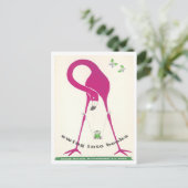 Oude "Swing Into Books" Boekweekposter Briefkaart (Staand voorkant)