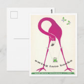Oude "Swing Into Books" Boekweekposter Briefkaart (Voorkant / Achterkant)