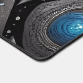 Oude symbolen in levendig abstract ontwerp bureaumat (Hoek)