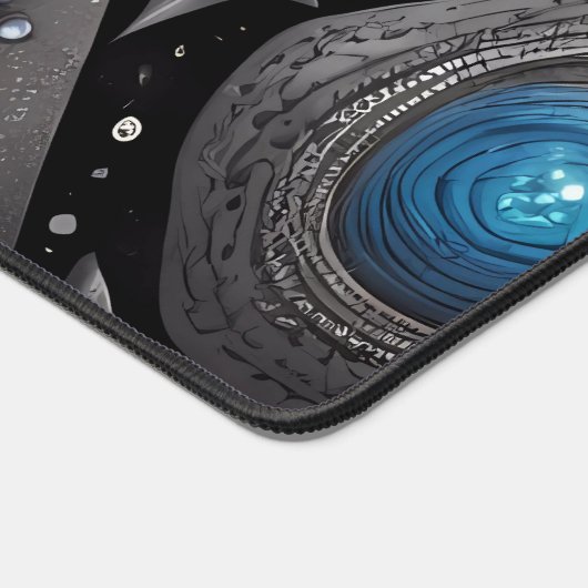 Oude symbolen in levendig abstract ontwerp bureaumat (Hoek)