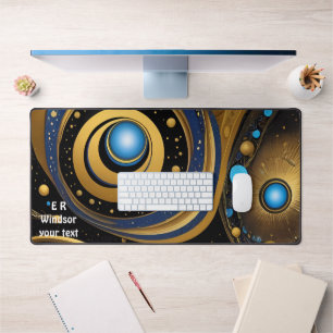 Oude symbolen in levendig abstract ontwerp bureaumat