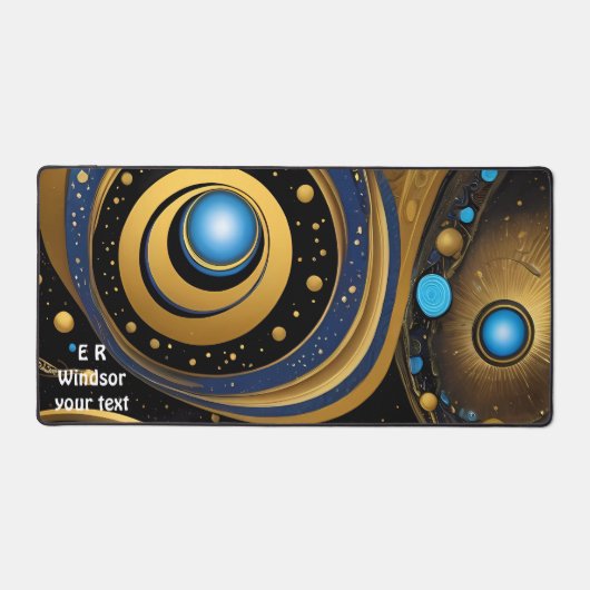 Oude symbolen in levendig abstract ontwerp bureaumat (Voorkant)