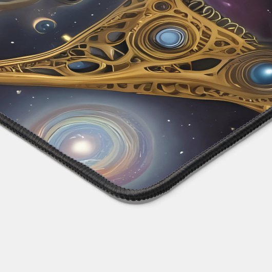 Oude symbolen in levendig abstract ontwerp bureaumat (Hoek)