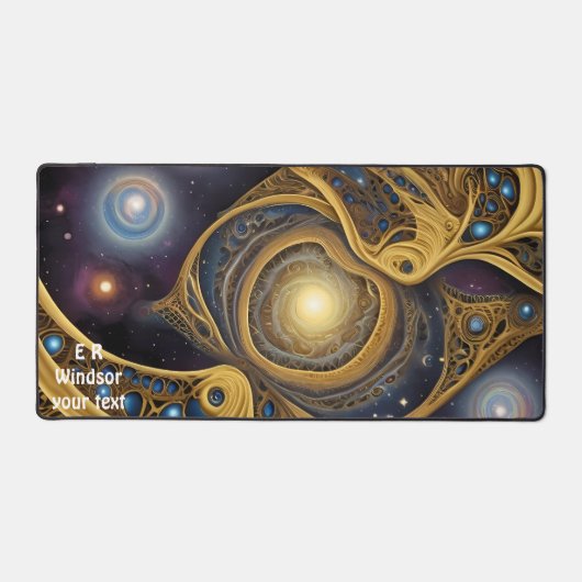 Oude symbolen in levendig abstract ontwerp bureaumat (Voorkant)