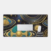 Oude symbolen in levendig abstract ontwerp bureaumat (Keyboard & Muis)