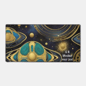 Oude symbolen in levendig abstract ontwerp bureaumat (Voorkant)