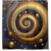 Oude symbolen in levendig abstract ontwerp douchegordijn (Voorkant)