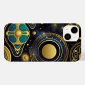 Oude symbolen in levendige kleuren Case-Mate iPhone case (Achterkant (horizontaal))