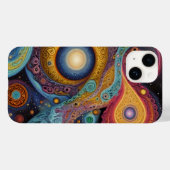 Oude symbolen in levendige kleuren Case-Mate iPhone case (Achterkant (horizontaal))