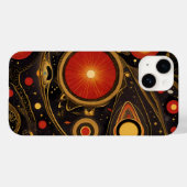 Oude symbolen in levendige kleuren Case-Mate iPhone case (Achterkant (horizontaal))