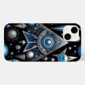 Oude symbolen in levendige kleuren Case-Mate iPhone case (Achterkant (horizontaal))