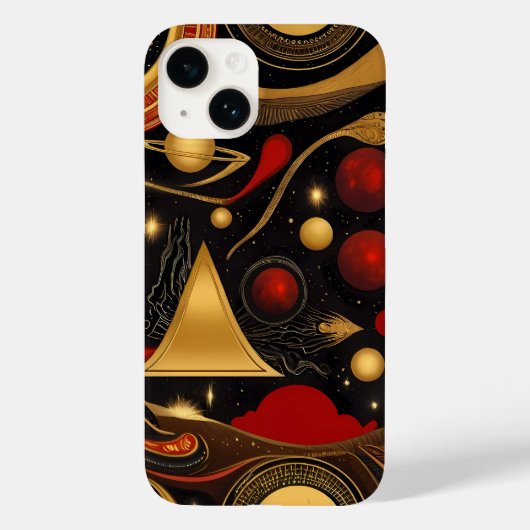Oude symbolen in levendige kleuren Case-Mate iPhone case (Achterkant)