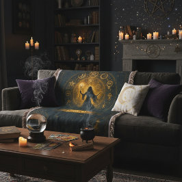 Oude Symbolen & Magische Tovenares Aangepaste Naam Deken