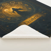 Oude Symbolen & Magische Tovenares Aangepaste Naam Sherpa Deken (3/4)