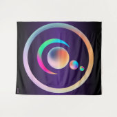 Oude Symbolen Regenboog Alien Crop Circle Wandkleed (Voorkant (horizontaal))