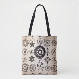 Oude symboliek tote bag