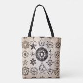 Oude symboliek tote bag (Achterkant)