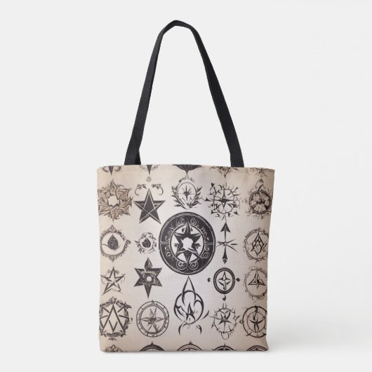 Oude symboliek tote bag (Achterkant)