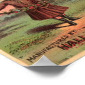 Oude tabaksreclame poster (Hoek)