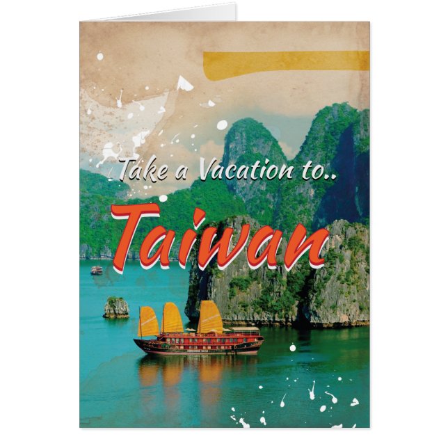 Oude Taiwanese Reisposter (Voorkant)