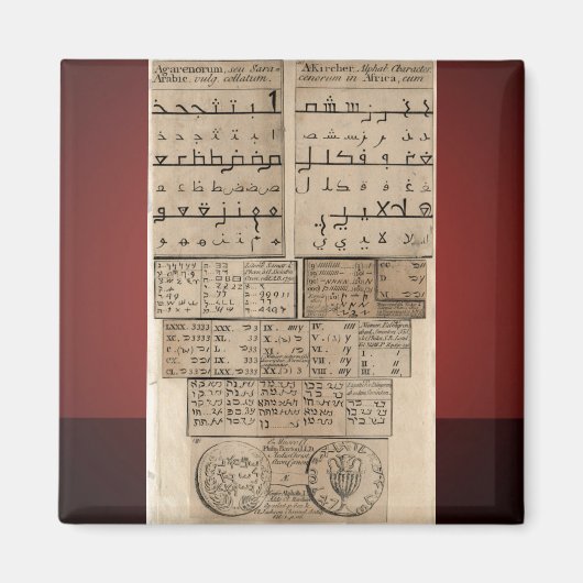 Oude talen magneet (Voorkant)