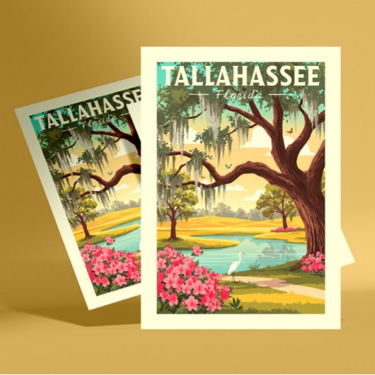 Oude Tallahassee Florida Briefkaart