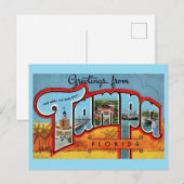 Oude Tampa Florida Briefkaart (Voorkant / Achterkant)