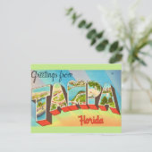Oude Tampa Florida Briefkaart (Staand voorkant)