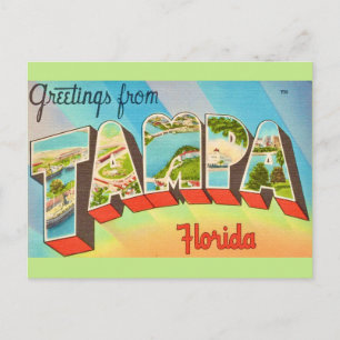 Oude Tampa Florida Briefkaart