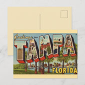 Oude Tampa Florida Groet Briefkaart (Voorkant / Achterkant)