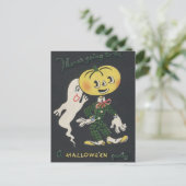 Oude Tante Halloween Briefkaart (Staand voorkant)