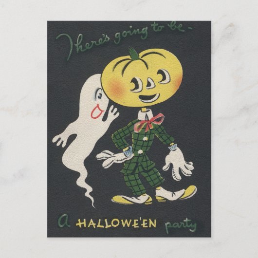 Oude Tante Halloween Briefkaart (Voorkant)