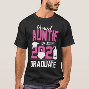 Oude tante van 2021 Afstuderen met gezichtsmasker T-shirt