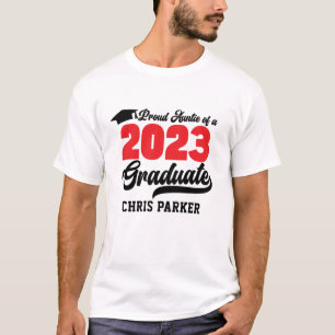 Oude tante van een 2023 Afstuderen modern rood scr T-shirt
