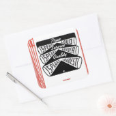 oude tapeboekcover - Price Speaks Luid Vierkante Sticker (Envelop)