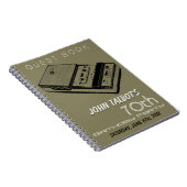 Oude taperecorder 70e verjaardagsfeestje gastboek notitieboek (Rechterzijde)