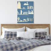 Oude tapes canvas afdruk (Insitu (Slaapkamer))