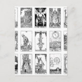 oude tarot briefkaart (Voorkant)